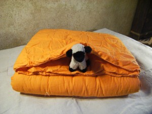 Couette citrouille 220 x 240 légère