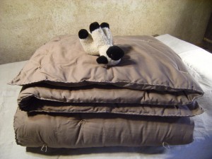 couette- taupe - 220x240 - 550gM²